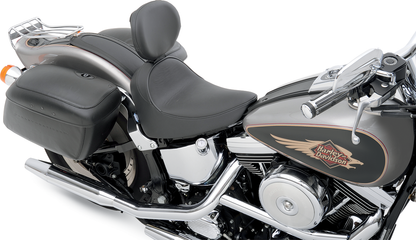 Drag Specialties Seats Fender Skin with smooth automotive-grade vinyl for seats, featuring a center design and durable finish.