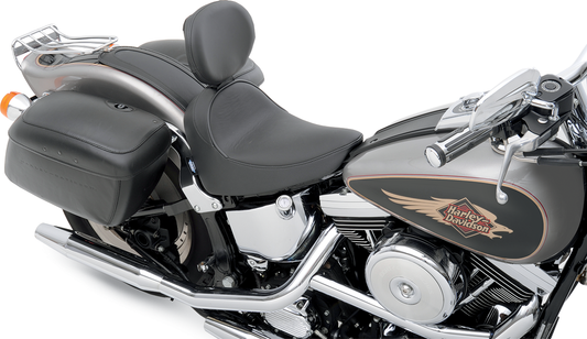 Drag Specialties Seats Fender Skin with smooth automotive-grade vinyl for seats, featuring a center design and durable finish.