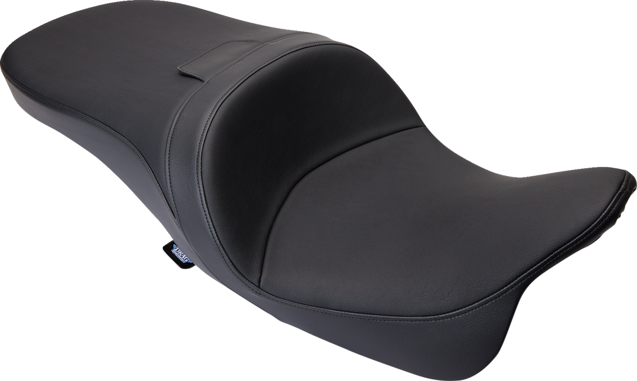 DRAG SPECIALTIES SEATS Freedom Seat in smooth vinyl for Harley FLH models 2009-2023, part #0801-1478, shown in the image.