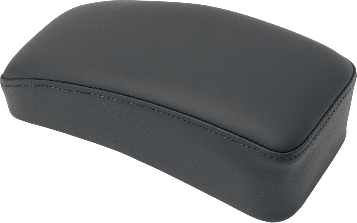 Black large pillion seat from Drag Specialties Seats, designed for comfort and style on motorcycle rides.