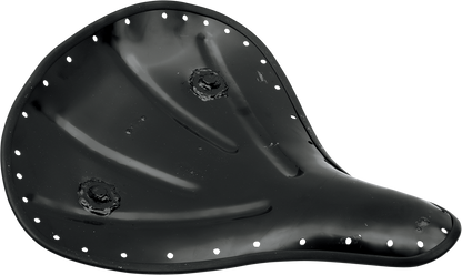 Large spring solo seat pan for motorcycles by Drag Specialties Seats, featuring a durable, contoured design for rider comfort.