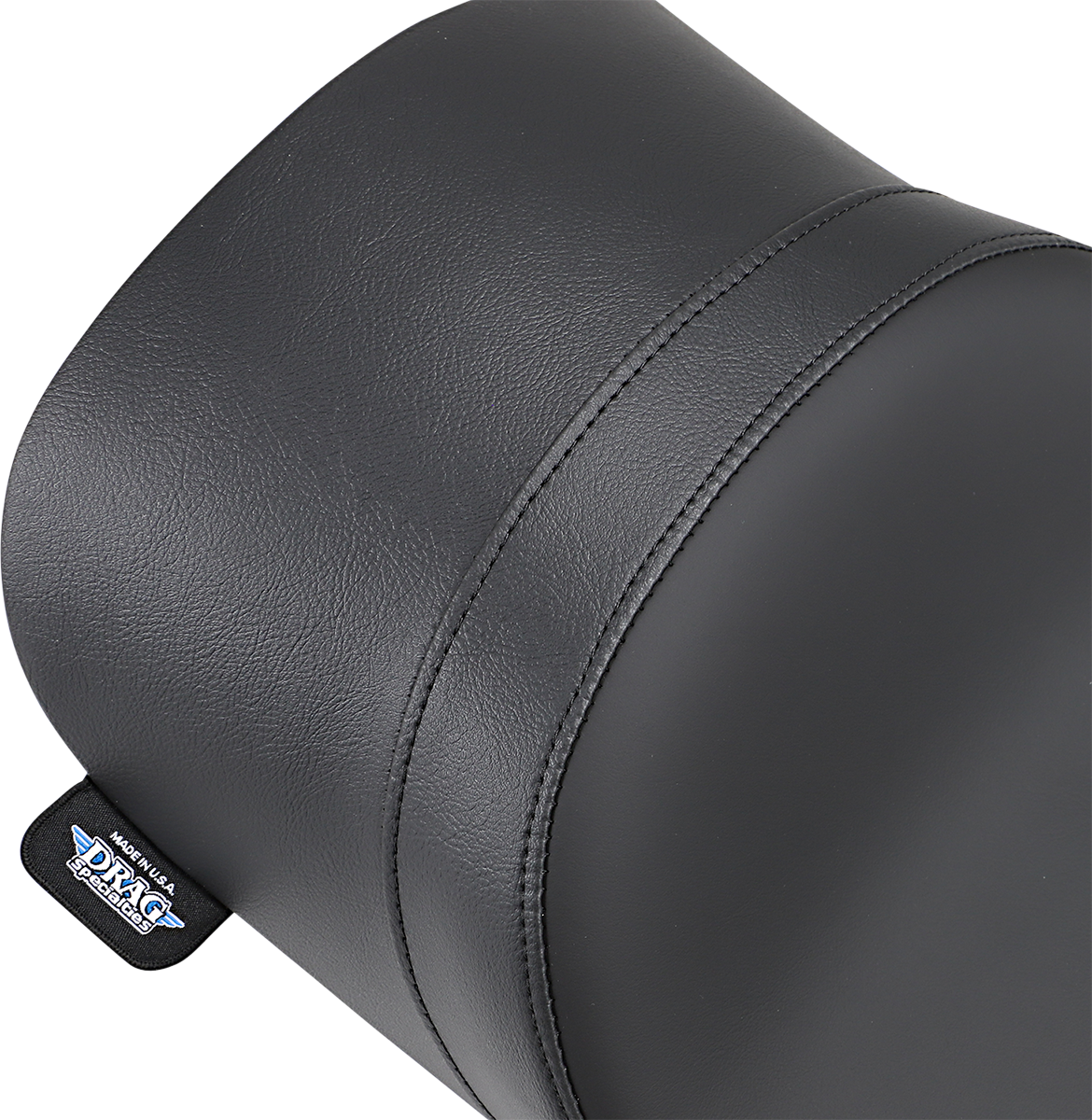 Low profile solo seat for FLHR motorcycles from 1997 to 2007 by Drag Specialties Seats, designed for comfortable riding.