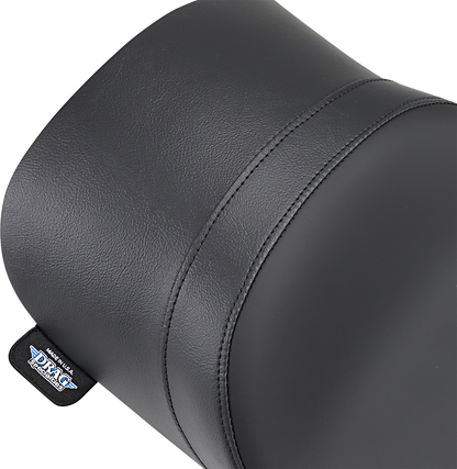 Low profile solo seat for FLHR motorcycles from 1997 to 2007 by Drag Specialties Seats, designed for comfortable riding.