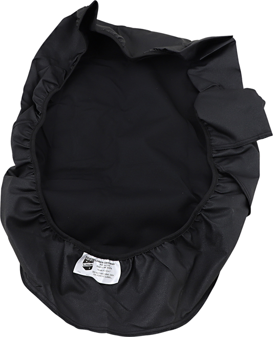 DRAG SPECIALTIES SEATS low profile touring rain cover made of water-resistant polyester with secure adjusters for motorcycle seats.