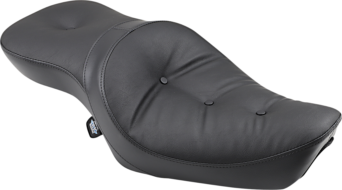 Drag Specialties low profile touring seat pillow for Harley XL '82-'03, providing comfortable seating for cruiser motorcycles.