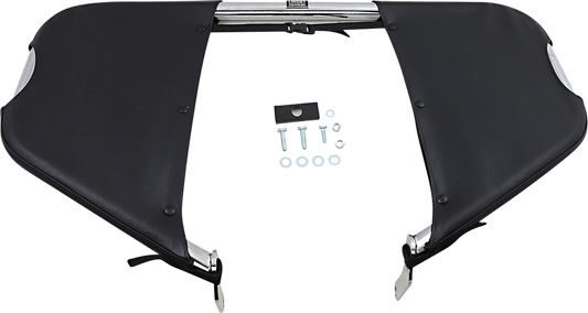 Drag Specialties Seats lowers, plain style, designed for FL motorcycles, showcasing the sleek, low-profile seat modification.