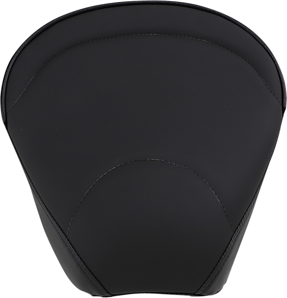 Drag Specialties wide pillion seat for FL 1999-2022 with mild stitching, designed for comfort and style on Harley Davidson motorcycles.