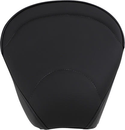 Drag Specialties wide pillion seat for FL 1999-2022 with mild stitching, designed for comfort and style on Harley Davidson motorcycles.