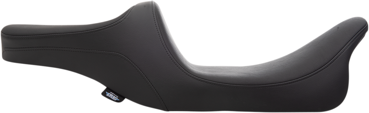 Black Predator III 2-up seat by Drag Specialties Seats for Harley-Davidson FL models from 1999 to 2007.