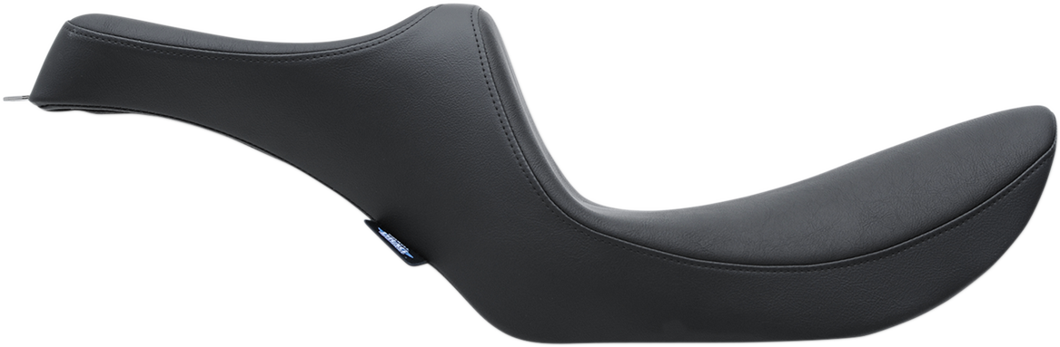 Black Drag Specialties Predator III seat for FXR 1982-2000 with smooth finish, motorcycle seat part number 0805-0134.