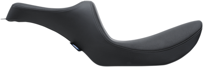 Black Drag Specialties Predator III seat for FXR 1982-2000 with smooth finish, motorcycle seat part number 0805-0134.