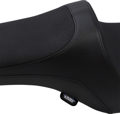 Black Predator III Slip Stop seat by Drag Specialties for Harley-Davidson FLH/FLT '08-'23, part number 4667.