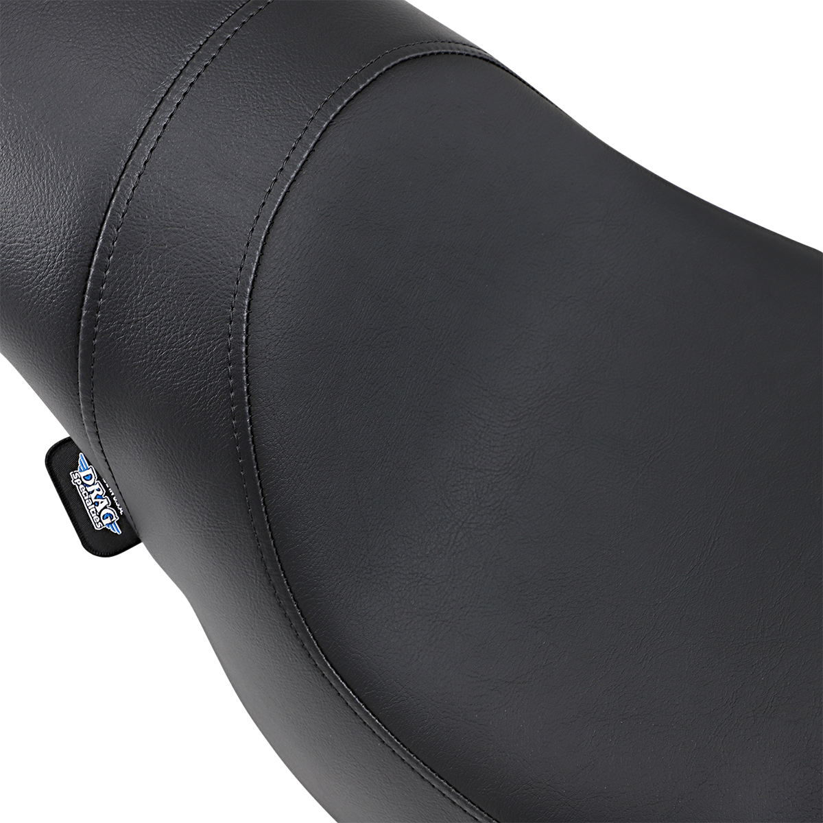 Black Smooth Predator Seat for FXST motorcycles, made by Drag Specialties Seats, designed for models from 2006 to 2017.