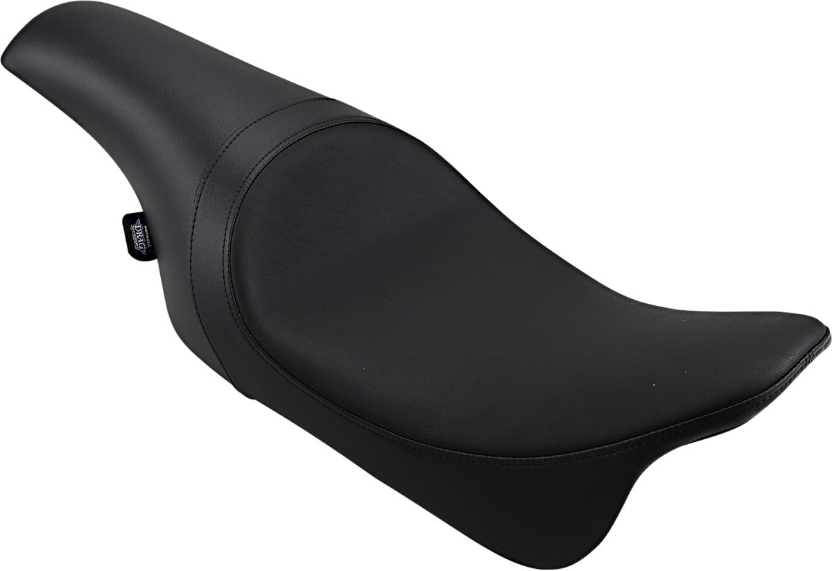 Drag Specialties Predator Seat for Harley FL 2008-2023, smooth leather seat with sleek design for comfortable riding.