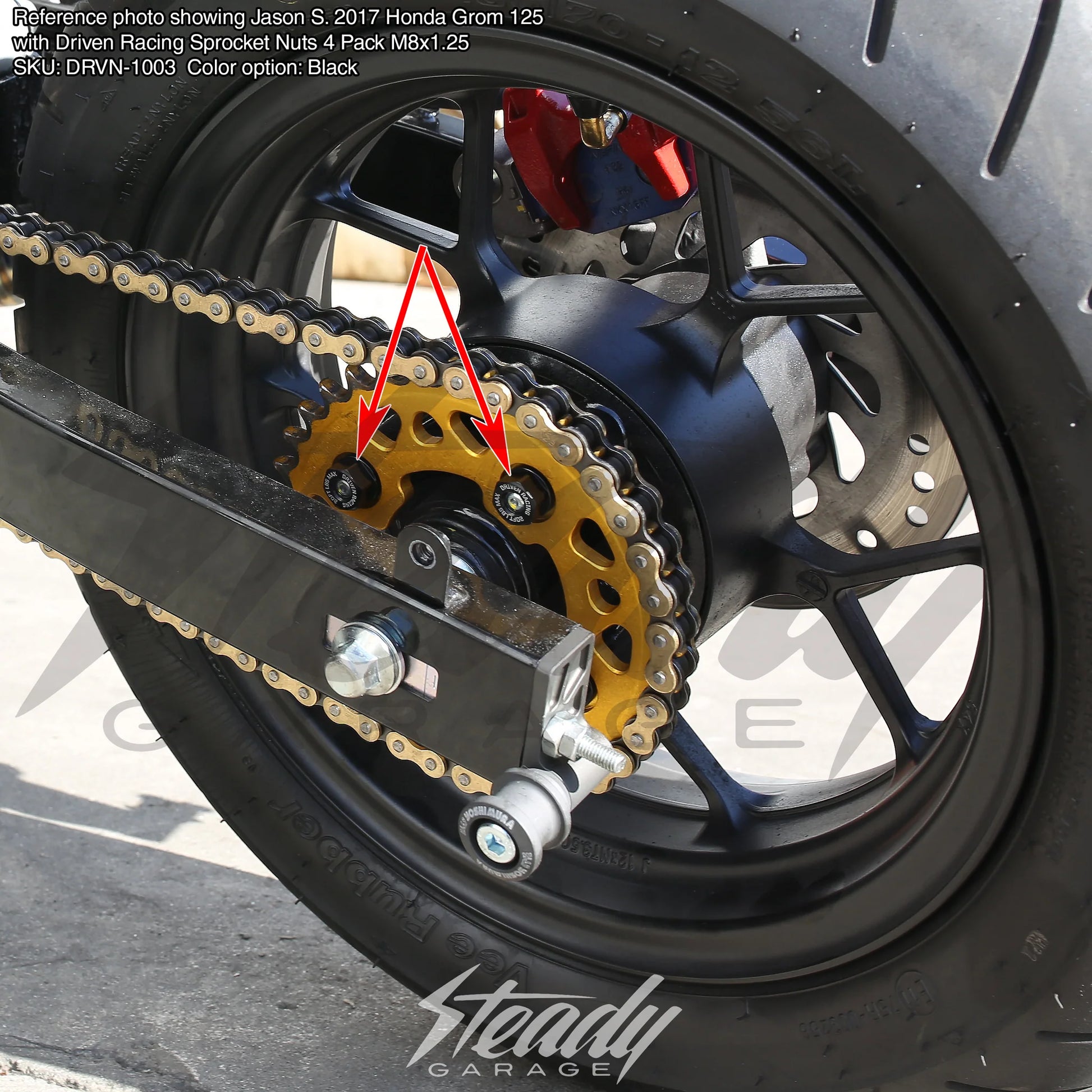 Driven Sprocket Nuts 2014 - 2020 - Howling Moto