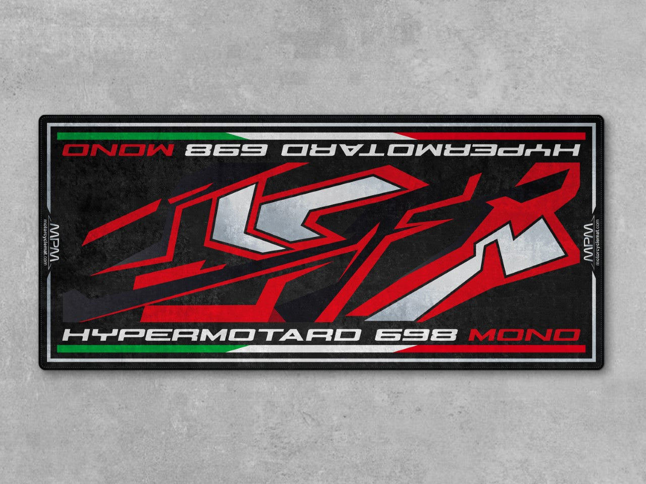 Designed Pit Mat for Ducati Hypermotard 698 Mono RVE Motorcycle - MM4105 - Howling Moto