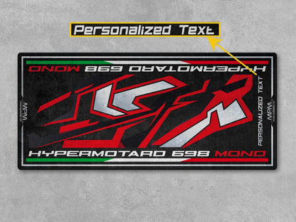Designed Pit Mat for Ducati Hypermotard 698 Mono RVE Motorcycle - MM4105 - Howling Moto