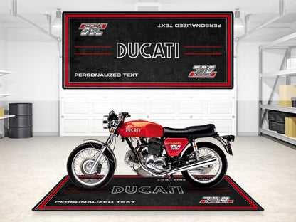 Designed Pit Mat for Ducati 750 GT 1973 Motorcycle - MM7203 - Howling Moto