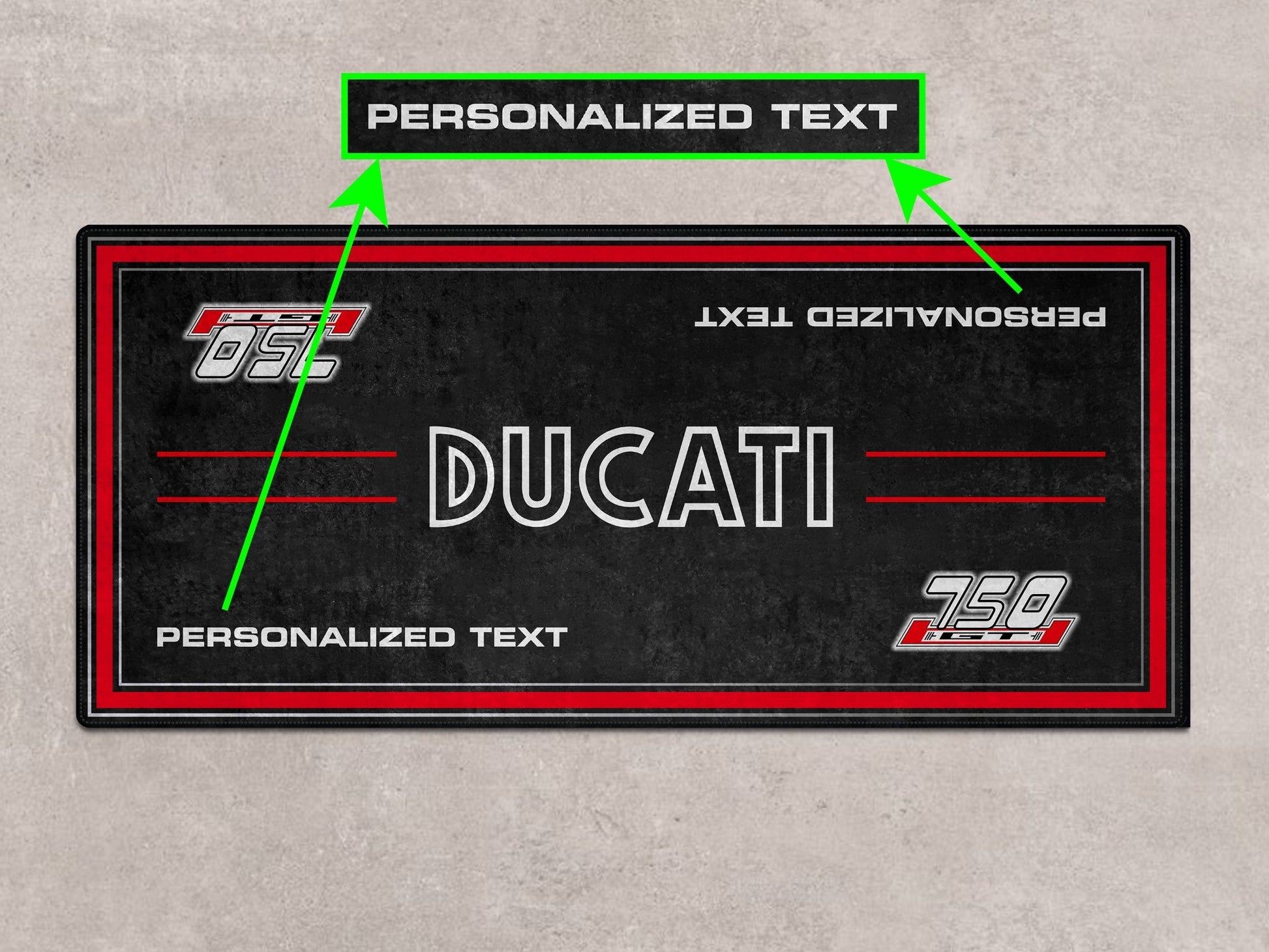 Designed Pit Mat for Ducati 750 GT 1973 Motorcycle - MM7203 - Howling Moto