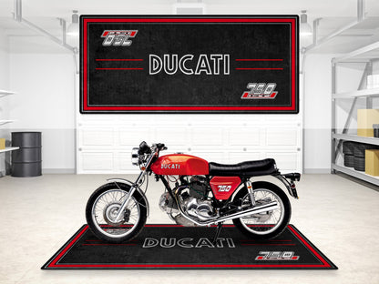Designed Pit Mat for Ducati 750 GT 1973 Motorcycle - MM7203 - Howling Moto