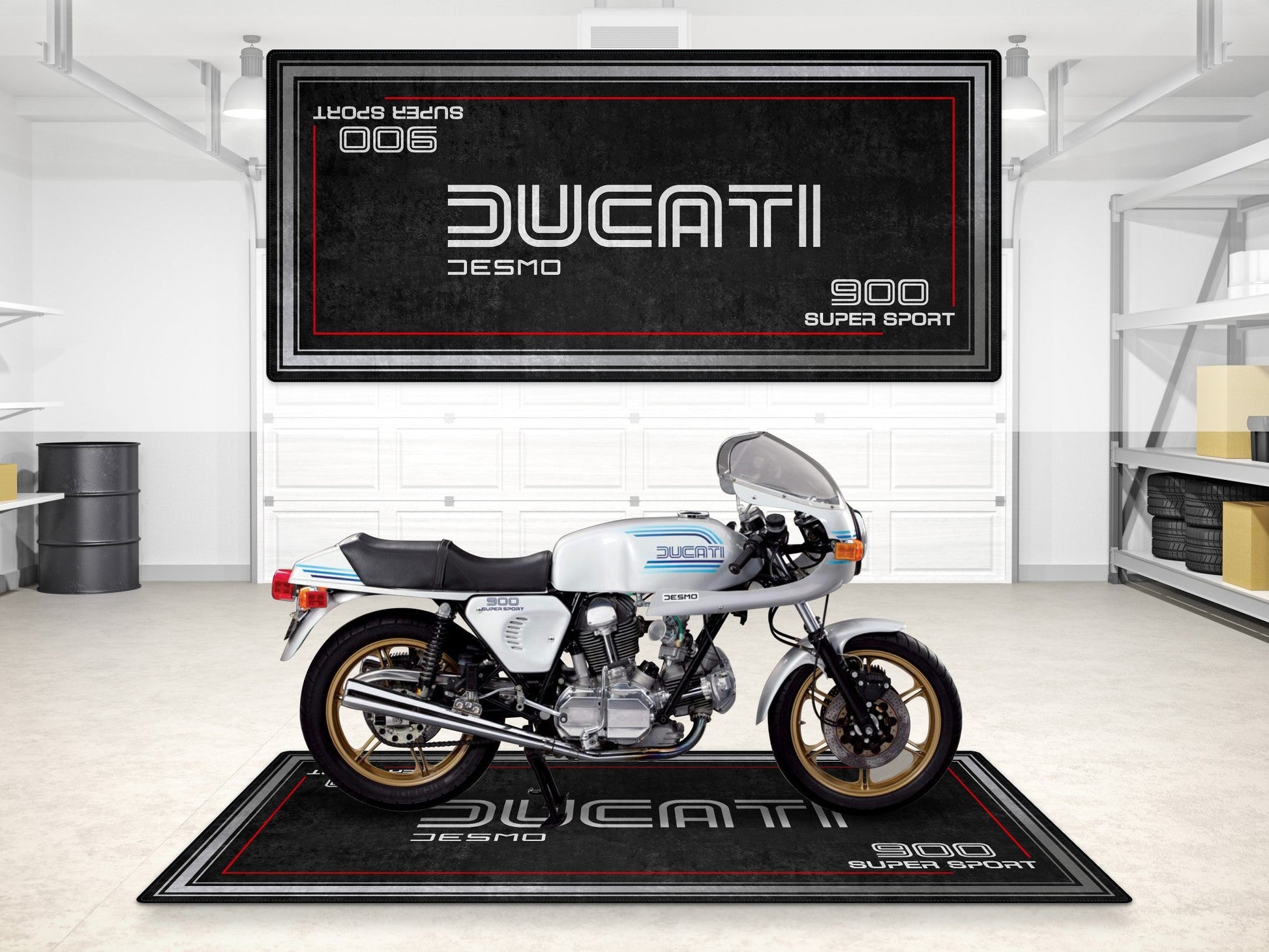 MPM Motorcycle Mat for Ducati 900 SS Super Sport - MM7202 - Howling Moto