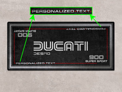Designed Pit Mat for Ducati 900 SS Super Sport Motorcycle - MM7202 - Howling Moto