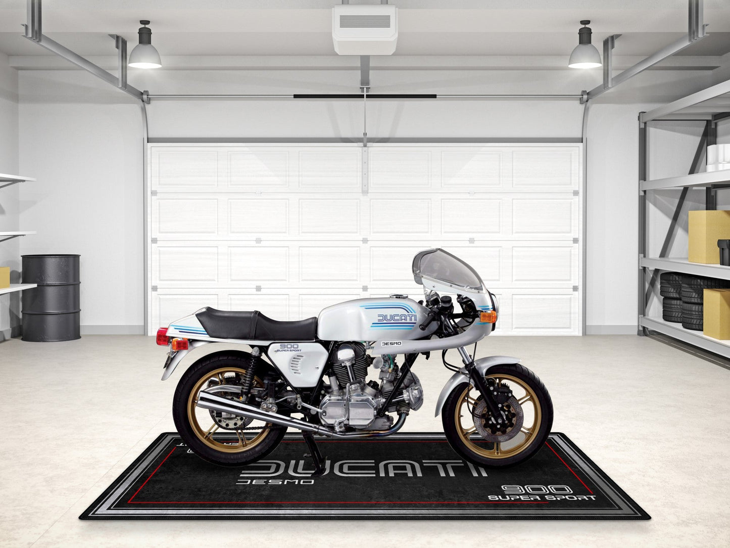 Designed Pit Mat for Ducati 900 SS Super Sport Motorcycle - MM7202 - Howling Moto