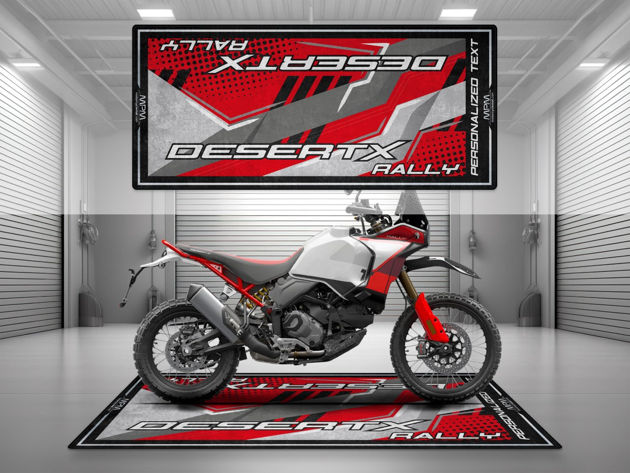 Motorcycle Mat for Ducati DesertX Rally Motorcycle - MM4104 - Howling Moto