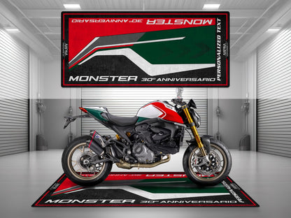 Motorcycle Mat for Ducati Monster 30th Anniversario Motorcycle - MM4106 - Howling Moto