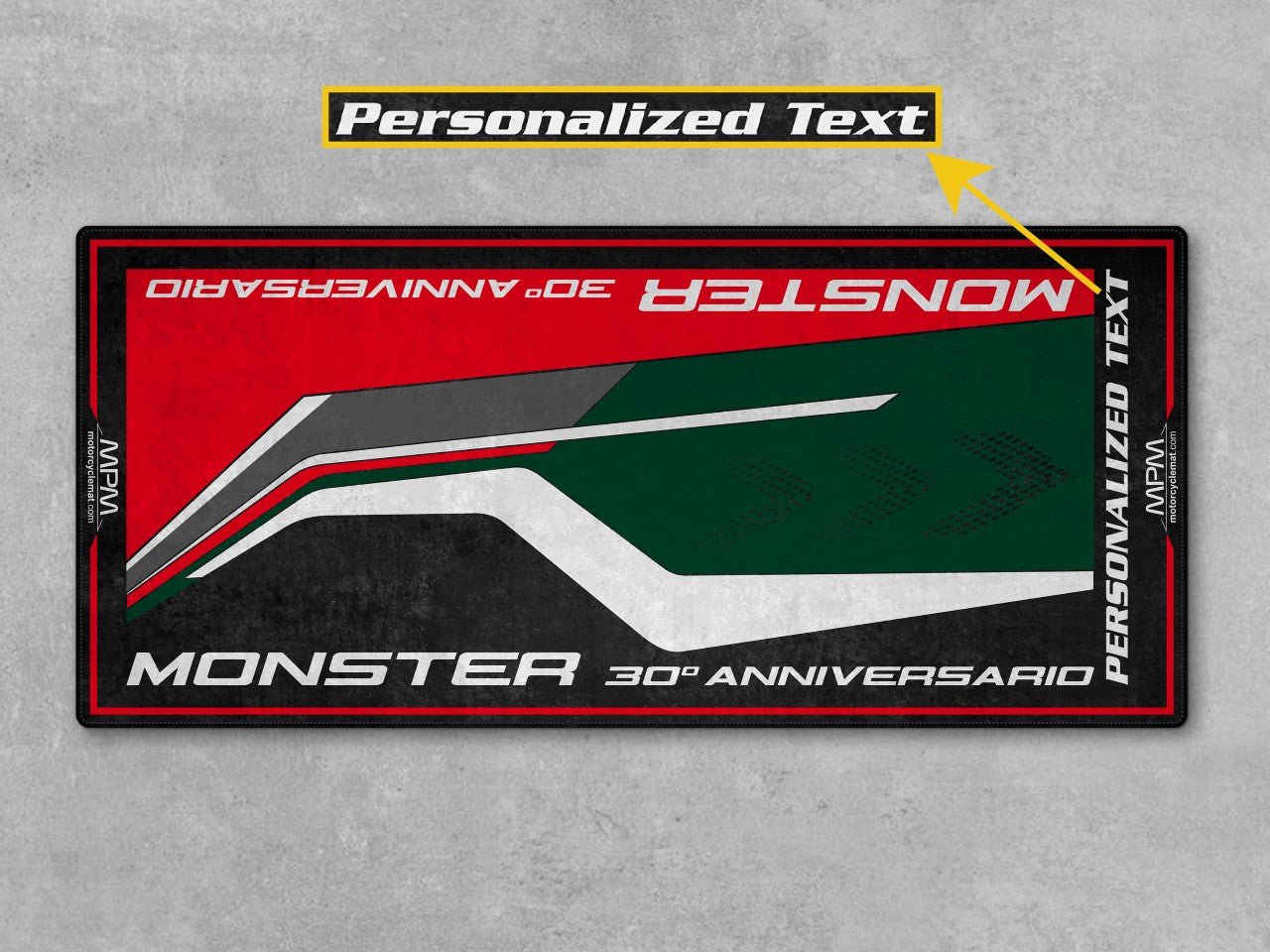 Motorcycle Mat for Ducati Monster 30th Anniversario Motorcycle - MM4106 - Howling Moto