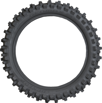 DUNLOP Geomax MX34 rear tire 80/100-12 41M for motocross off-road bikes, showing tread pattern and sidewall details.