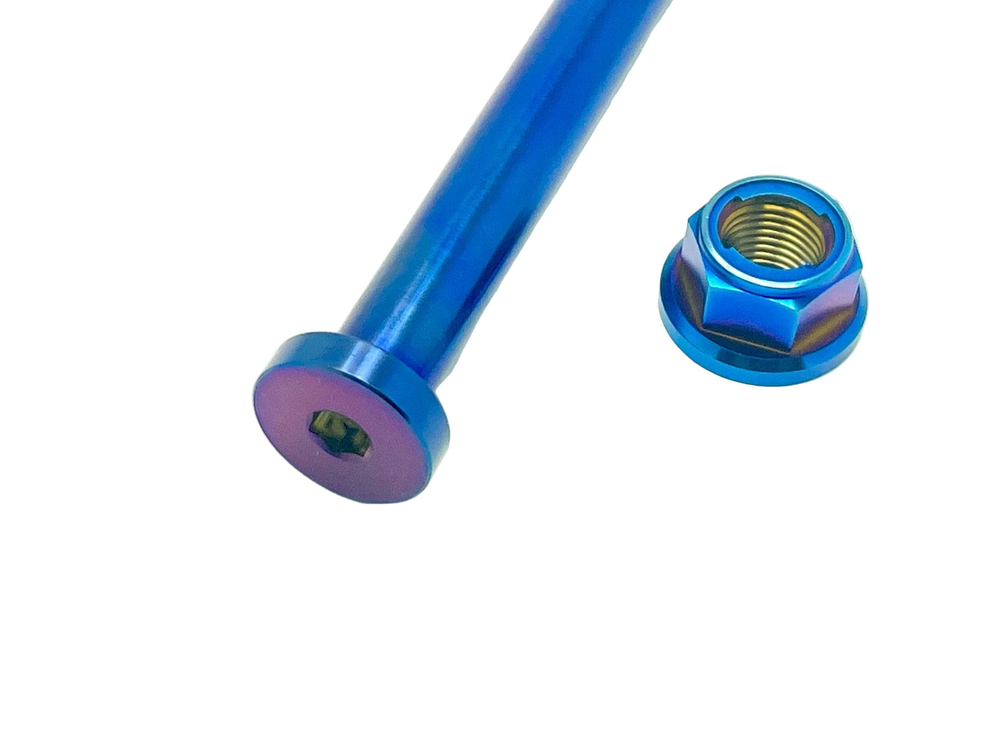 Titanium Rear Axle and Nut - E-Ride Pro SS 2.0 (Two pcs) - Howling Moto