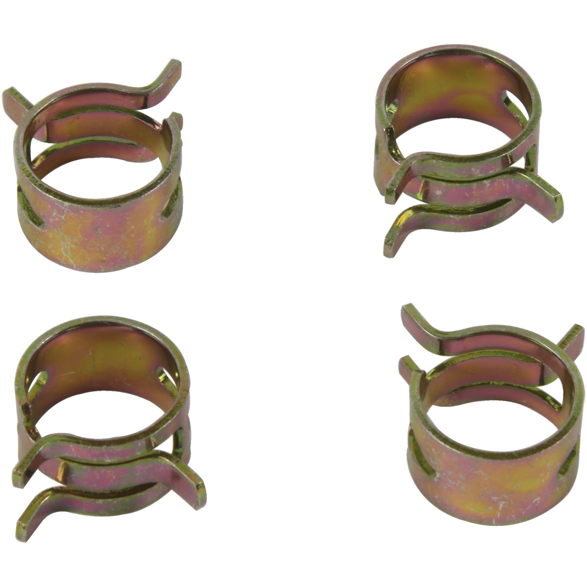 ALL BALLS Hose Clamp Refill Kit 4-pack showing metal clamps for secure hose connections and reliable fluid containment.