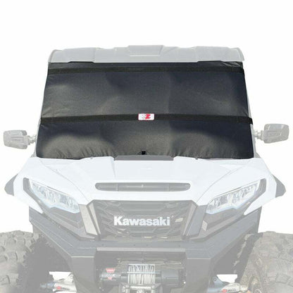 Seizmik Kawasaki windshield protector, clear polycarbonate windscreen with mounting hardware, model 66-10129.