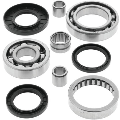 QuadBoss rear differential bearing and seal kit for Kawasaki KVF300 and KVF400 Prairie models, includes bearings and seals.