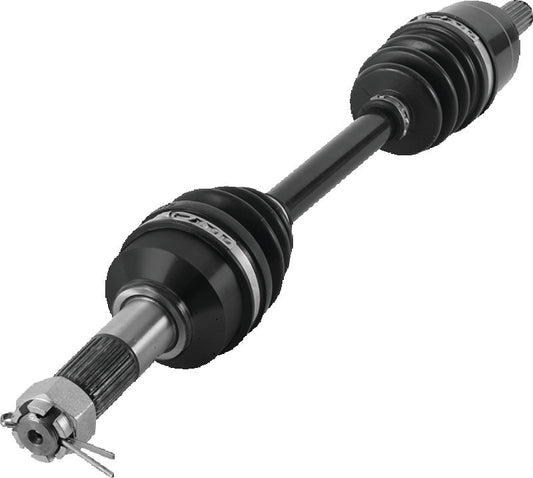 QuadBoss front left side rugged axle for Honda TRX420FA FourTrax Rancher 4x4 ATV, durable replacement part.