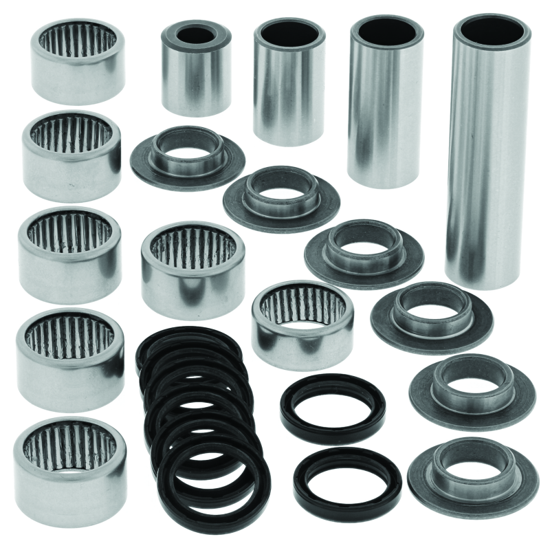 QuadBoss Arctic Cat 400 DVX linkage repair kit for Kawasaki and Suzuki models, featuring replacement parts and tools.