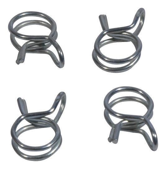 ALL BALLS Hose Clamps Refill Kit 4-pack for secure hose connections, includes durable clamps for reliable sealing.