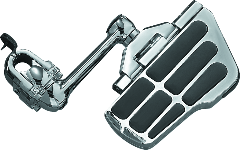 Kuryakyn Ergo II cruise boards with long chrome arms installed on a Honda Gold Wing GL1800 motorcycle.