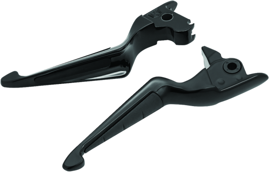 Kuryakyn ISO levers for Harley Davidson touring 2014-2015, ergonomic hand and foot controls with aluminum and rubber grips