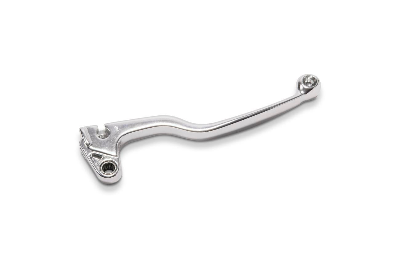 Motion Pro forged clutch lever with polished aluminum finish, showcasing a sleek, durable motorcycle clutch lever design.