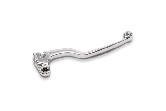 Motion Pro forged clutch lever with polished aluminum finish, showcasing a sleek, durable motorcycle clutch lever design.
