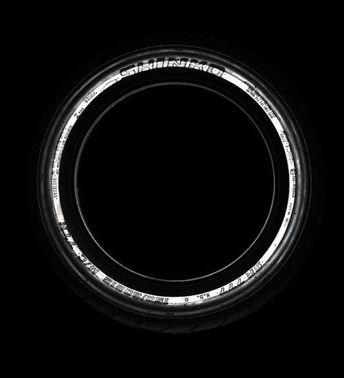 SHINKO SR777 Cruiser front tire 130/80-17 with reflective sidewall, designed for V-twin and metric motorcycles.