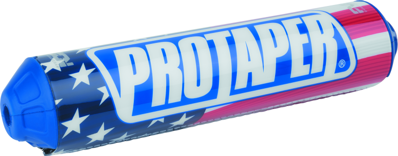 ProTaper Fuzion Bar Pad by Bill's Exhausts, black and red padded motorcycle handlebar grip protector with logo design.