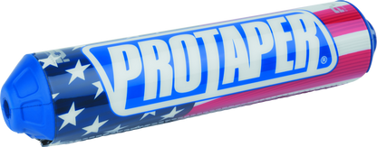 ProTaper Fuzion Bar Pad by Bill's Exhausts, black and red padded motorcycle handlebar grip protector with logo design.