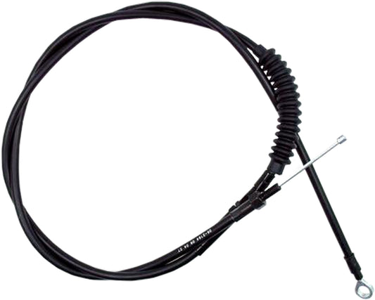 Black Motion Pro Blackout Clutch LW Cable Part 06-2164 installed on a blacked-out motorcycle clutch system.