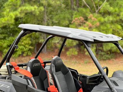 Seizmik Polaris RZR 900-1000 XP composite roof, durable off-road vehicle accessory, shown installed on the RZR side-by-side.