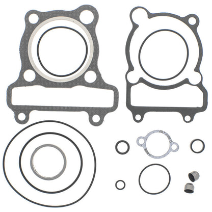 QuadBoss top end gasket set for Yamaha YFM200 and YTM225 ATV models from 1983-1986, showing gasket components laid out.