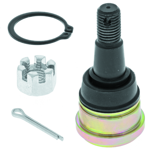 QuadBoss heavy-duty steel lower ball joint kit for Polaris Outlaw 450 (2008-2010) ATV, durable replacement part.