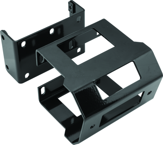 QuadBoss Honda TRX420FA FourTrax Rancher 4x4 ATV winch mount in heavy-gauge steel with black powder coat finish